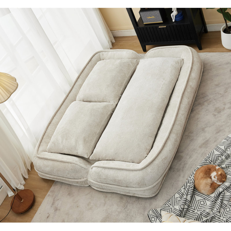 [Nouveauté] [Vidéo fournie] Lit double pour chien, Beige Fabric