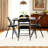 5PCS Foldable Dining Table and Chair Set