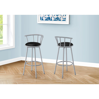 Barstool, Set Of 2, Swivel, Bar Height