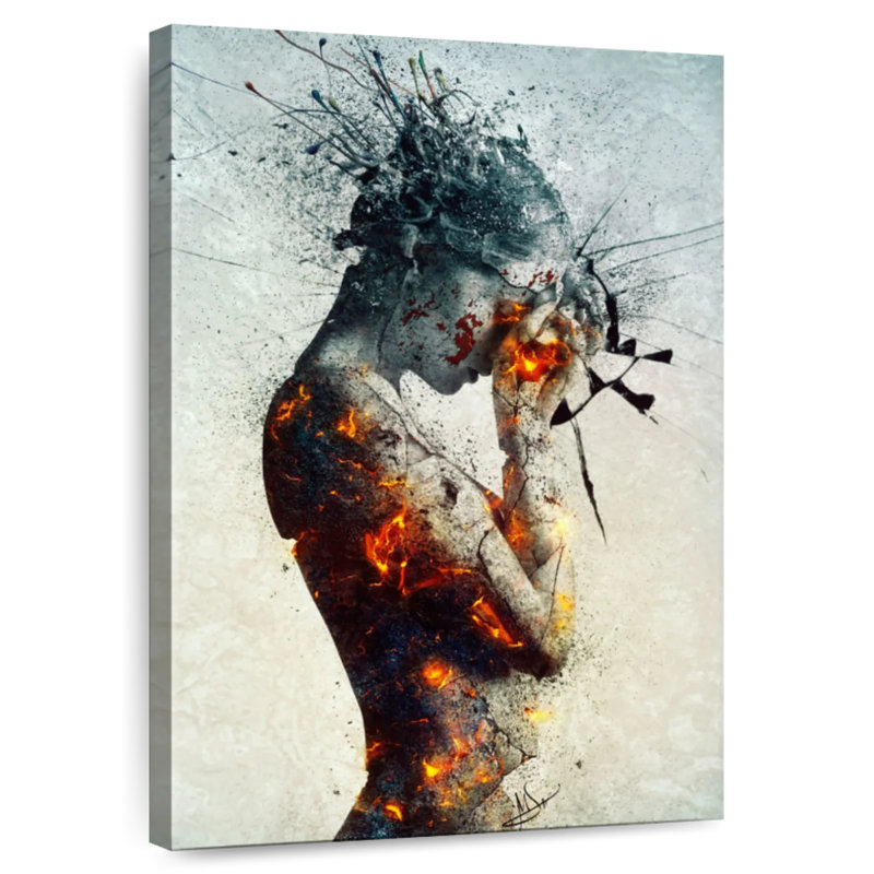 Leisha Deliberation I, 24" H x 16" W