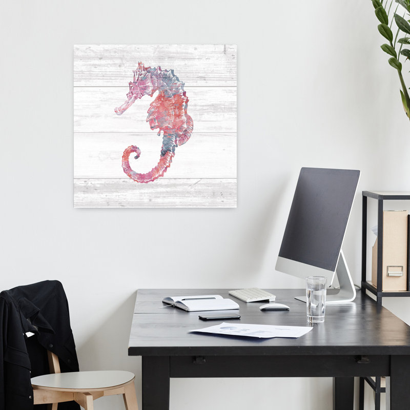 Ocean Life III - Hippocampe, art côtier, H 18 po x l 18 po