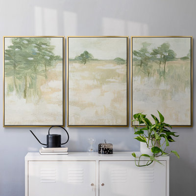Soft Focus Field I - 3 pièces, reproduction sur toile