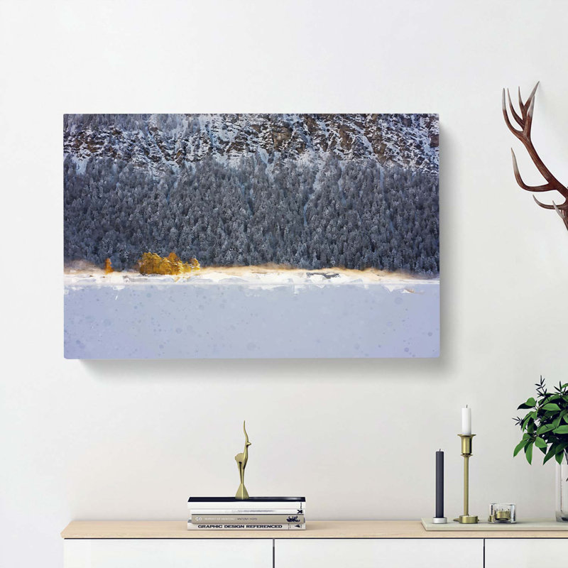 Eibsee Lake In Germany In Abstract - Wrapped Canvas, 50cm H x 76cm W x 3cm D
