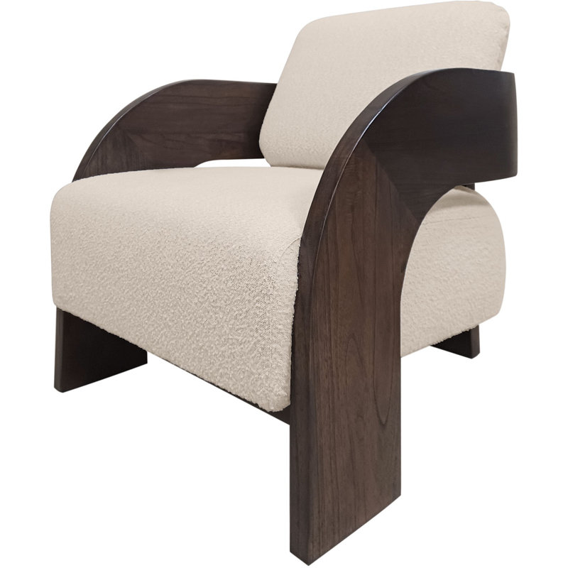 Maravi Lounge Chair, Sesam Polyester Blend