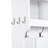 On-trend Multi-functional Entryway Hall Tree With Storage, Bench, Coat Rack, And Shoe Cubbies In White