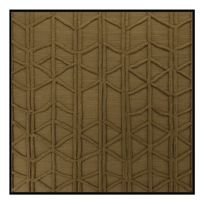 Tapis brun treillis lavable à la machine