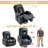 Emalina 39.76"W Breathable Faux Leather Power Recliner, Massage, Heater, Standing Assistance-1907894543