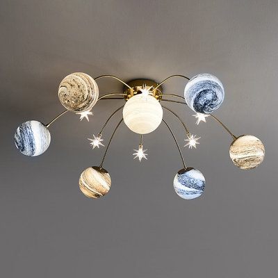 Hunton Glass Flush Mount