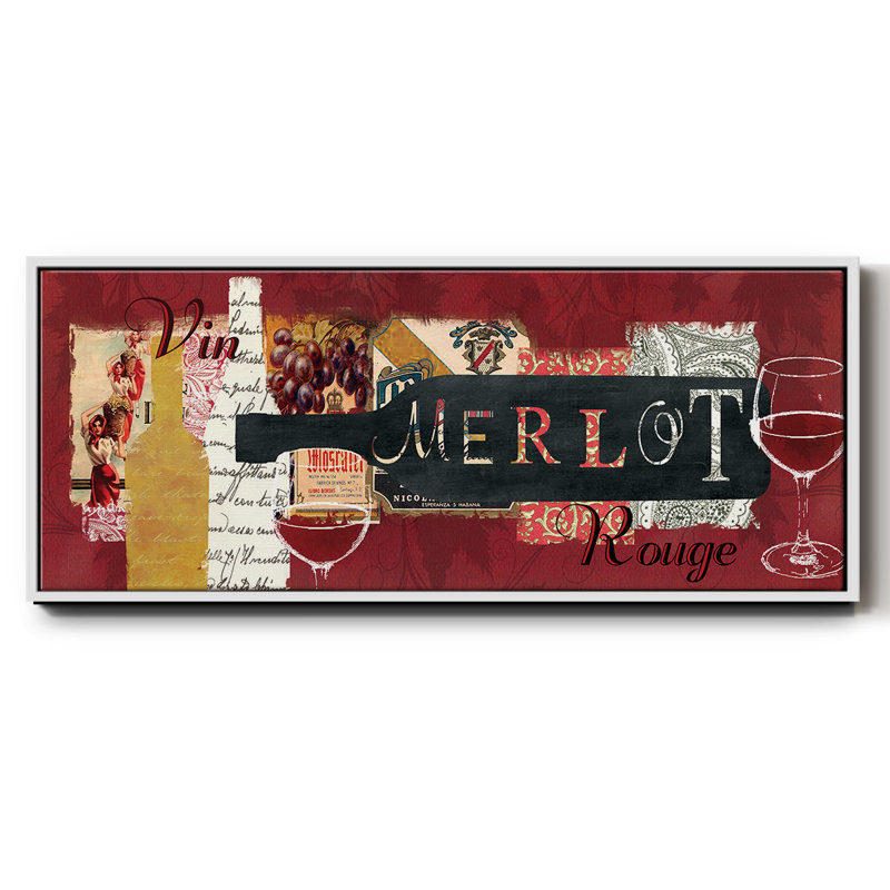 Merlot- Framed Canvas, 24" H x 60" W