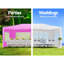 Pavillon de jardin 10 pi x 30 pi avec 8 parois latérales amovibles couleur rose-123203275