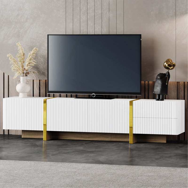 74.7'' Media Center, White