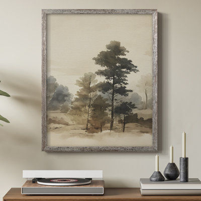 Vintage Landscape X Framed Print - Solid Wood