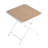 Arold 4Pcs Warm Grey Stackable Pp Armchair With Indoor/Outdoor Multi - Functional Table, Metal Legs  White, Khaki , All Weather, , , Non Slip, Ergonomic Design, Zero Maintenance, No Assembly, Slatted Back,-121505338