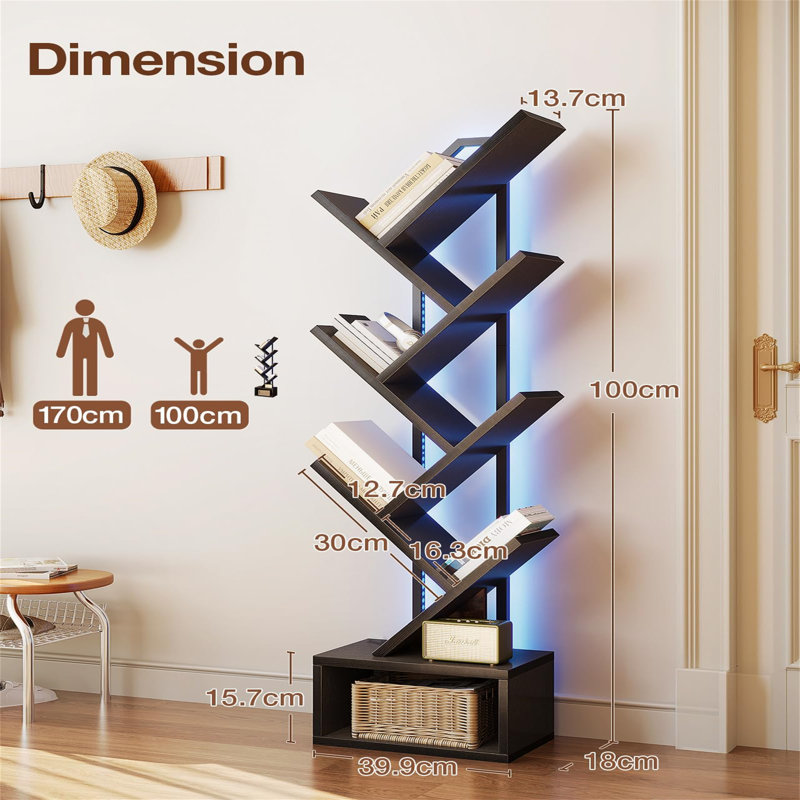 110 cm H x 40 cm W Standard Bookcase