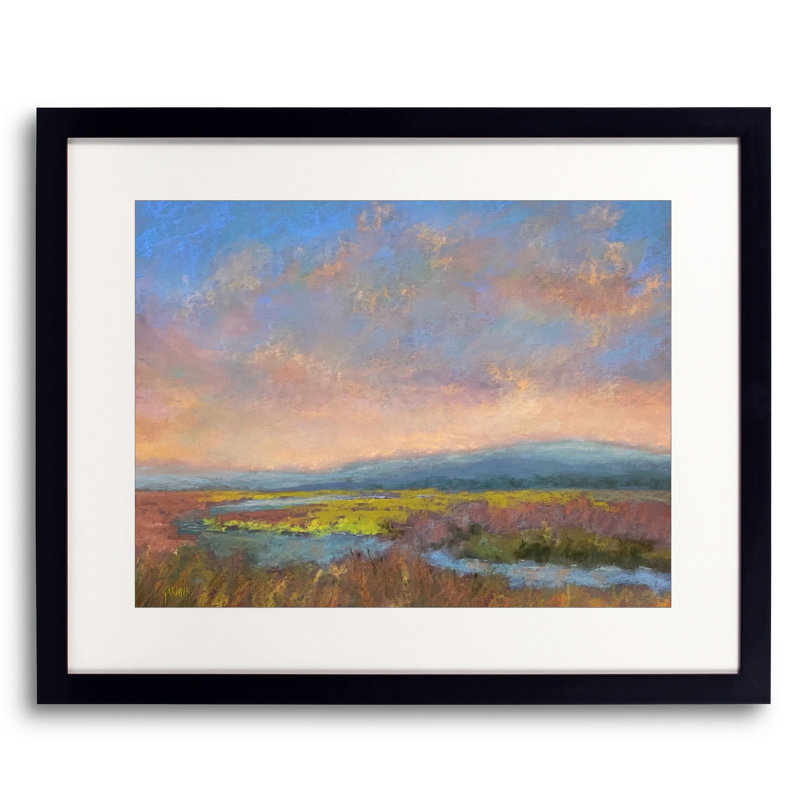" Eastern Sunrise " by Dina Gardner, Black Framed Paper, 16" H x 20" W