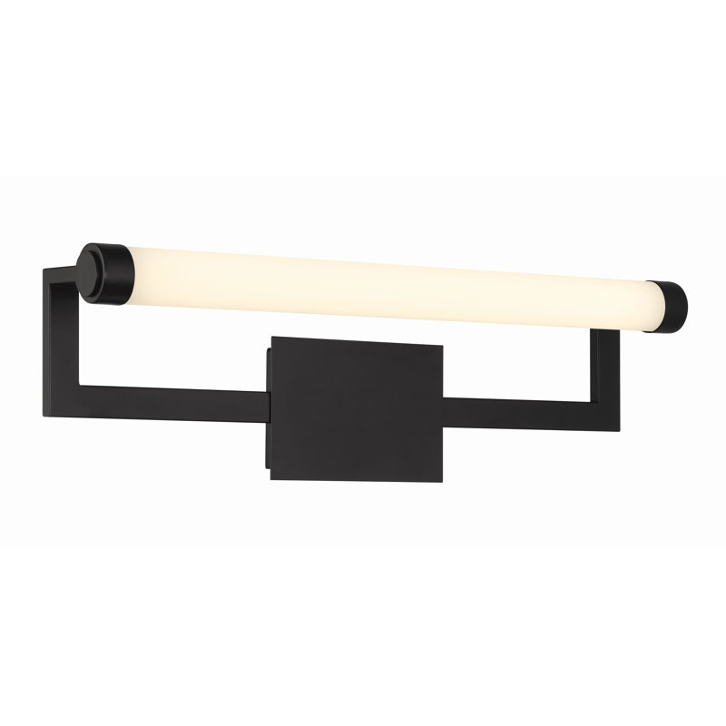 Meuble-lavabo noir mat 1 lumière Aajon, Noir mat