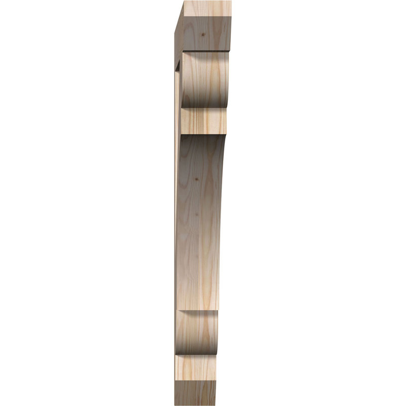 Support en bois / corbeau, Douglas (lisse), 32"H x 3.5"W x 32"D