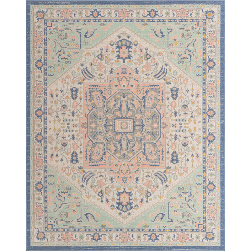 Denena Oriental Indoor Rug, Rectangle 9' x 12'