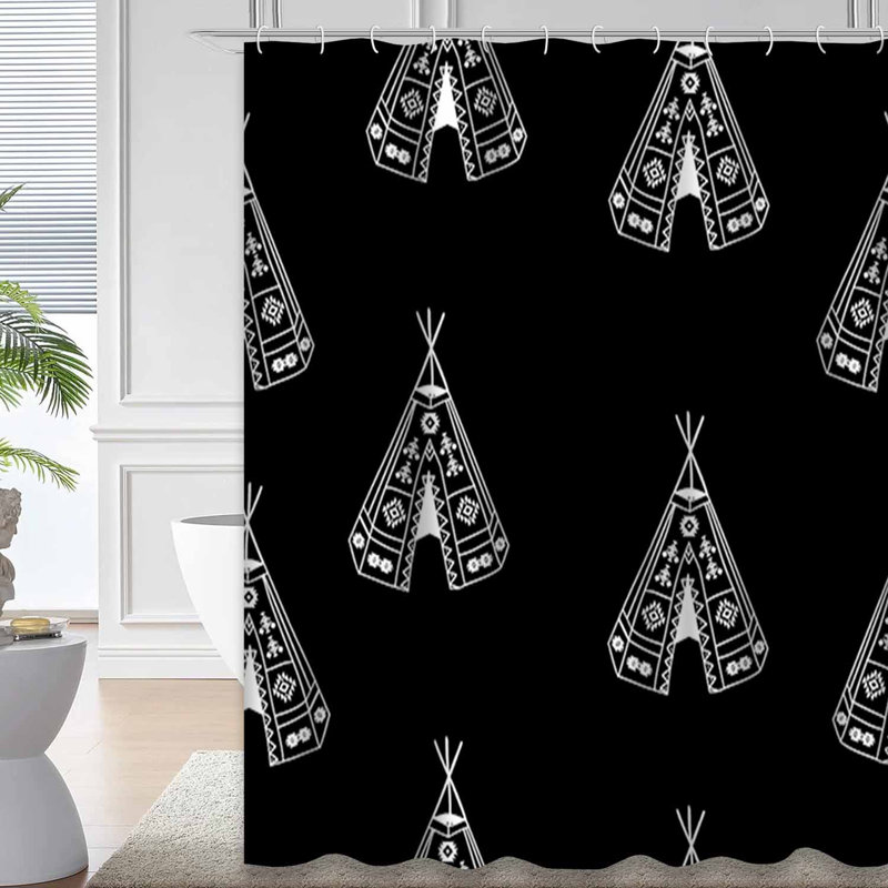 Rideau de douche Boho, L 72 po x l 78 po