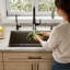 Ensemble d'évier de cuisine à simple cuve encastrable 31 3/4 po x 19 1/4 po Karran Quartz-50597821