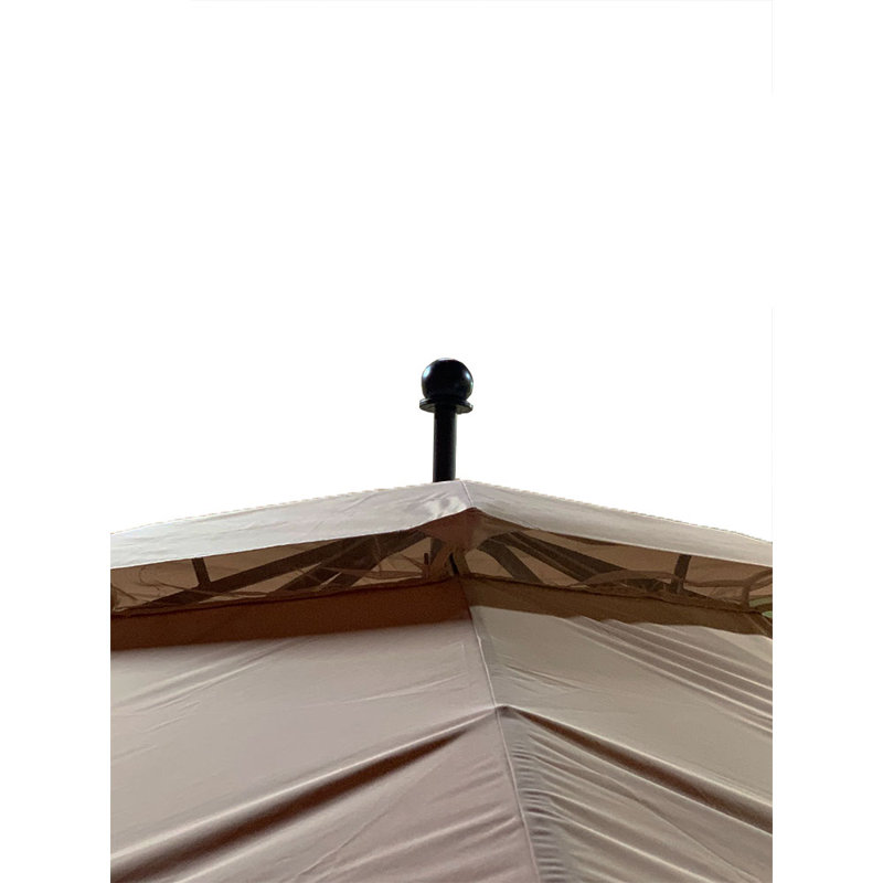 Beige Whisper 10' x 10' Two-Tiered Replacement Gazebo Canopy