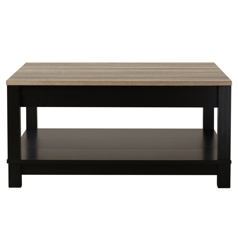 Cassel Coffee Table with Storage, Black