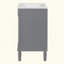 Meuble-lavabo avec lavabo supérieur, meuble de rangement moderne à 2 niveaux, meuble-lavabo simple, grandes tablettes de rangement