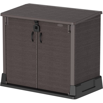 4 ft. 3 in. W x 2 ft. 5 in. D Plastic Horizontal Garbage Shed