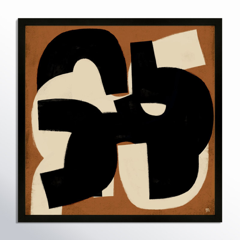 Untitled 1 Painting by StudioM, Black Framed, 30" H x 30" W x 1.25" D
