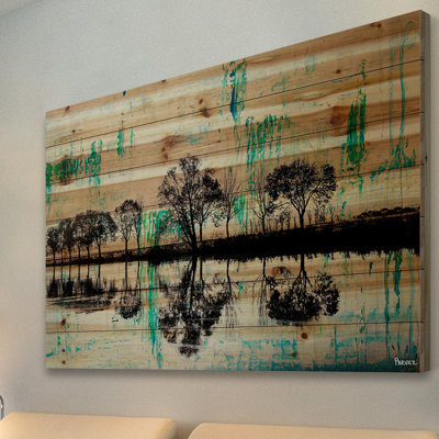 " Trees Reflect Green 2 " by Parvez Taj