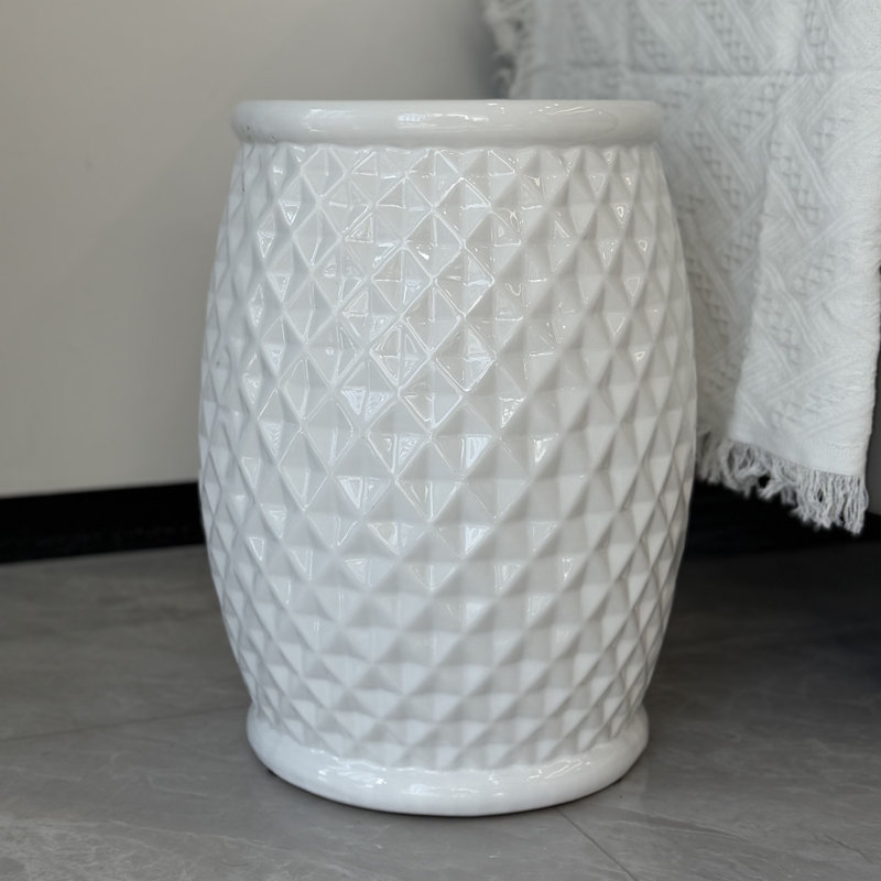 Tabouret de jardin en céramique 17,25 "H