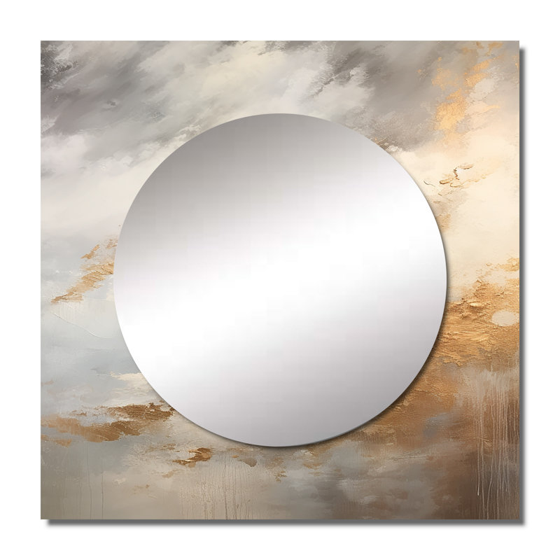 Grand miroir mural carré Izik - Storms, 36 po x 36 po