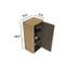 Armoire latérale flottante pour salle de bain en chêne naturel - Rangement pour petits espaces pré-assemblé Scratch & Water-663251806
