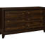 Mobilier de chambre à coucher grand lit, ton noyer, tête de lit rembourrée en mousse confortable et tiroir de rangement