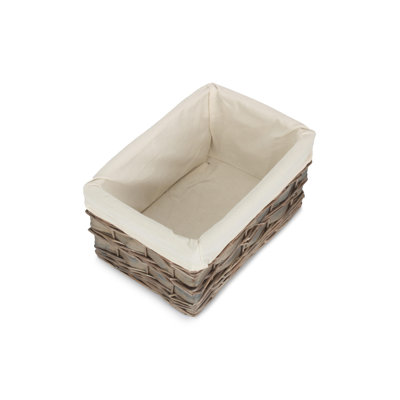 Wicker Lined Scandi Style Storage Basket