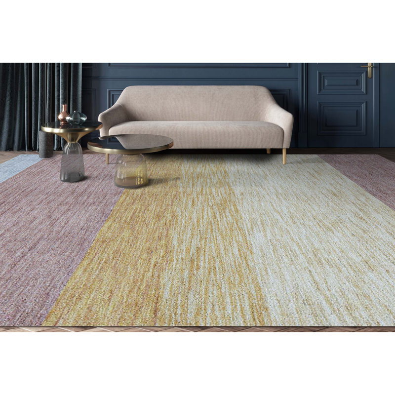 Hand-Knotted High-Quality Pink Area Rug