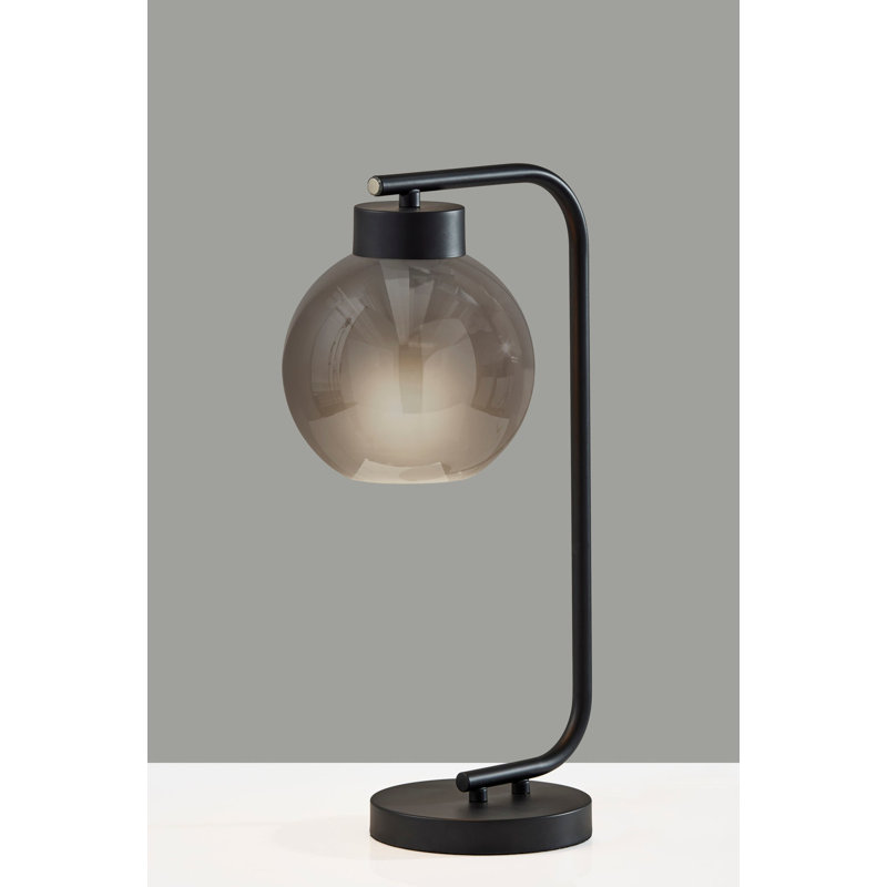 Atticus Table Lamp, Black, Matte Black