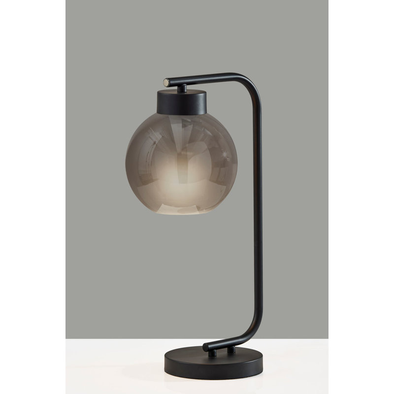 Lampe de table Atticus, Noir mat, Noir