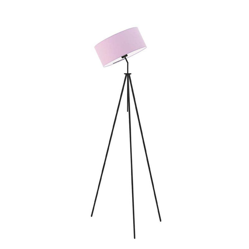 Ariellah 145 H cm Tripod Floor Lamp, Light Violet, Black