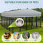 Grand chenil d'extérieur pour chien 122 po x 117 po x 71 po avec toit imperméable résistant aux rayons UV, porte pivotante et verrou sécuritaire -126227510