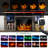 3-Sided Glass Fireplace TV Stand-1322739938