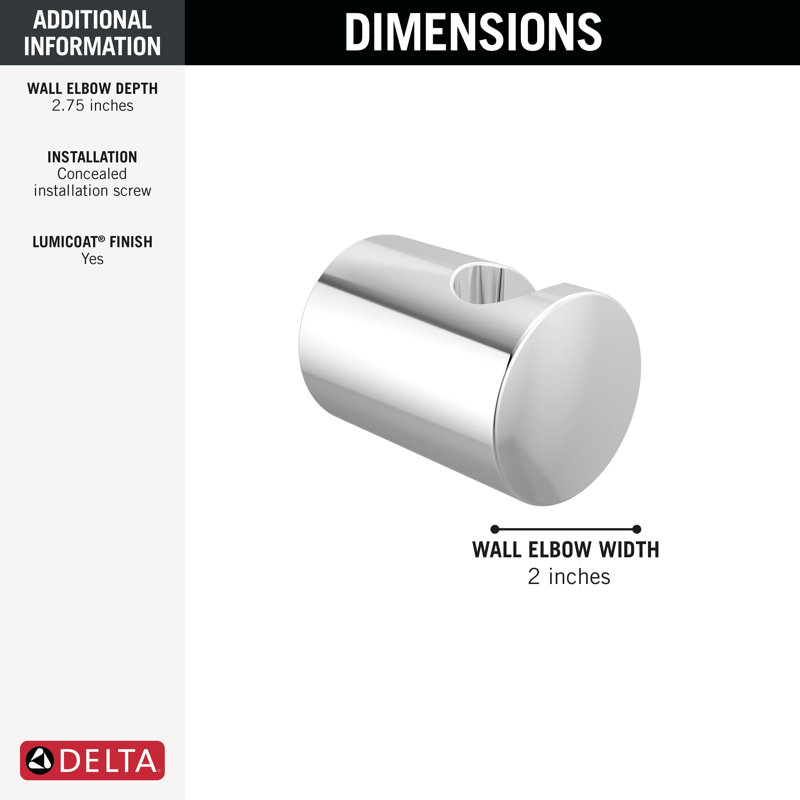 Wall Mount, Lumicoat® Chrome