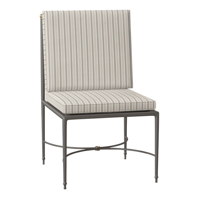 Chaise d'appoint en aluminium Roma, Welt, Perigold Piccadilly rayé frêne