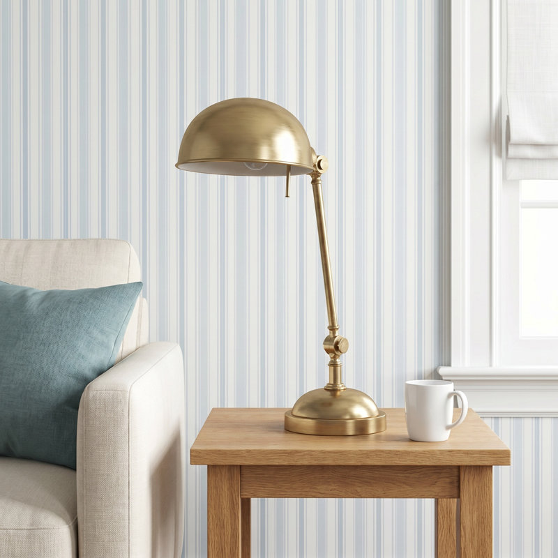 Lizzy Mike 19.5'' Desk Lamp, Vintage Brass