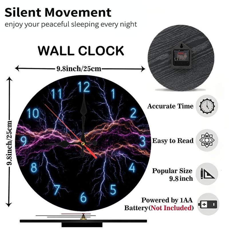 Horloge électrique avec éclairage