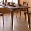 Black walnut utility rectangular dining table-1861584157