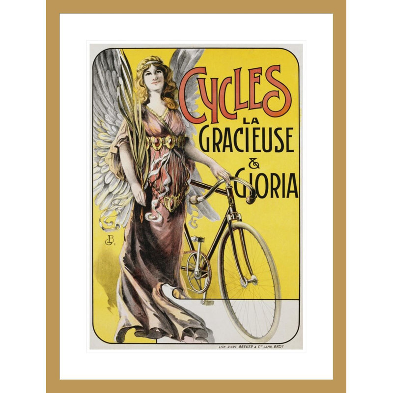 «Cycles La Gracieuse et Gloria», affiche par Inconnu - Estampe numérique encadrée, H 29,5 po x l 22,53 po