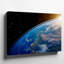 Toile, une vue imprenable sur la terre vue de l'espace, art mural à un angle dramatique-384131715
