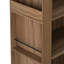 78.74" Tall Arched Bookcase, Mid Century Modern 4Tier Arched Storage Bookcase With Open Display Storage Shelf For Dining Room, Living Room,Bedroom (Brown)