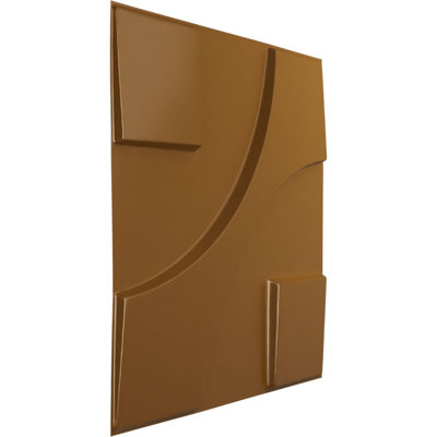 L 19 5/8 po x H 19 5/8 po Panneau décoratif décoratif 3D Nestor EnduraWall, or métallique vieilli rétro (couvre 2,67 pieds carrés)